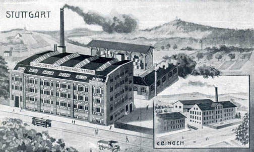 Textilfabrik Schmidt, Gesamtansicht 1910