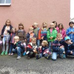 Die Vorschüler im Hof von MUSE-O (Foto: Ait Atmane)