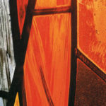 Ausschnitt aus einem Glasfenster von Hilde Reiser, 1967